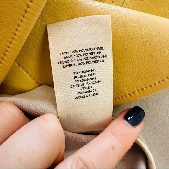 Aritzia Babaton Frances Vegan Leather Button Down Shirt Jacket - Picture 14 of 14